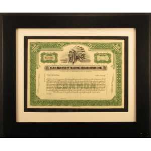   Racing Association, Inc. Stock Certificate 