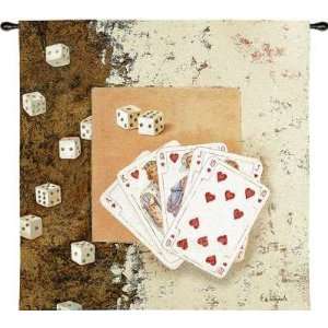  Playing Cards & Dice Wall Hanging   34 x 34