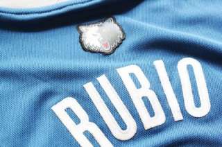 Ricky Rubio 9 TIMBERWOLVES Rev 30 Swingman Jersey BLUE  