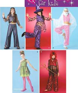 Girls Hippie, Witch, Harem Girl, Devil + Costume 7 14  