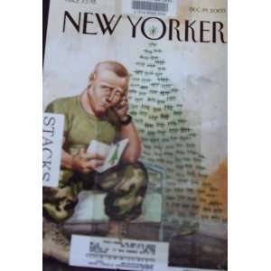  The New Yorker Magazine Decmber 19 2005 