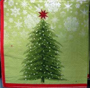 20 Paper Napkins for Christmas Christmas Tree&snowflake  