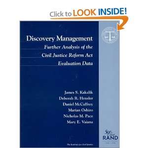  Discovery Management Further Analysis of the Civil 