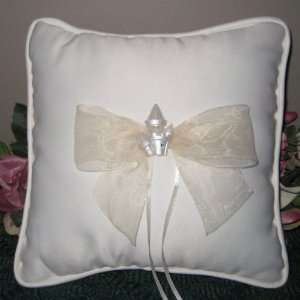  Ivory Cinderella Castle Ring Pillow
