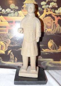 Chinese Clay Soldier Figurine Standing  
