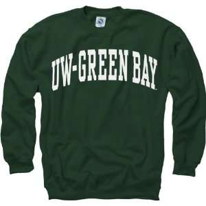 Wisconsin Green Bay Phoenix Dark Green Arch Crewneck Sweatshirt 