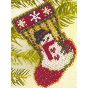  Snowman Stocking (beaded kit) Arts, Crafts & Sewing