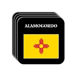  US State Flag   ALAMOGORDO, New Mexico (NM) Set of 4 Mini 