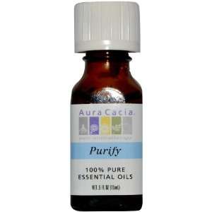 Aura Cacia Purify, Essential Oil Blend, 1/2 oz. bottle