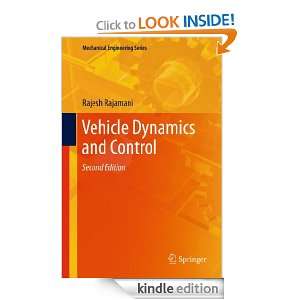 Vehicle Dynamics and Control (Mechanical Engineering Series) Rajesh 
