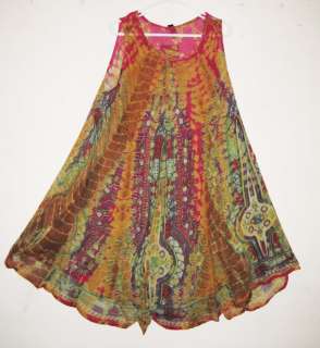   Hippie Boho Tie Dye Dashiki Circle Dress 212363 All Colors  