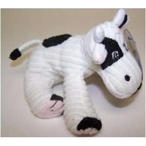  Multi Pet Couduroy Critters Mini Cow Plush Dog Toy 