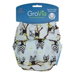  GroVia Single Shell Snaps   Owls Baby