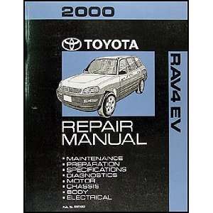    2000 Toyota RAV4 EV Repair Shop Manual Original Toyota Books