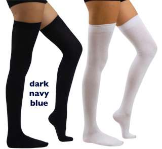   For Pack of 2 Opaque Thigh High Long Socks Over Knee Solid Hosiery Y5