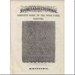 Young Ladies Journal {1888} Sewing Embroidery Tatting Fashion ~ Book 