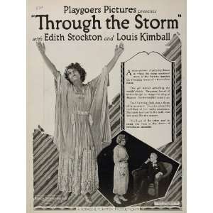   Louis Kimball Silent Film Storm   Original Print Ad