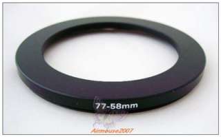 New 77 58 77mm 58mm Step Down Filter Ring Adapter  