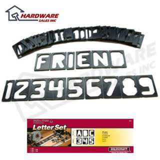 Milescraft 2201 2 1/2 Inch Horizontal Letter Template Set for Routers 