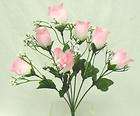 84 pink silk roses buds wedding rose bush bouquet centerpiece