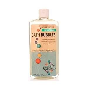    Clearly Natural Soaps   Uplifting   Bath Bubbles 16 oz Beauty