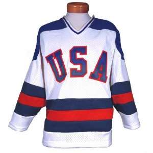  USA Hockey 1980 Adult White Replica Jersey Sports 