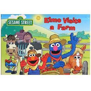  Sesame Street Pop Up Book   Elmo visits a Farm Toys 