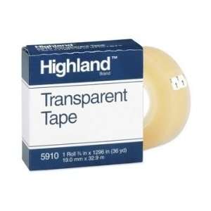   3M Highland Transparent Tape   Clear   MMM5910341296