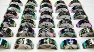 wholesale jewelry mix lots 15pcs fashion stainless steel rings new 