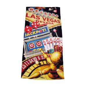 Personalized Las Vegas Beach Towel 