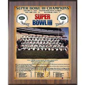 Healy New York Jets Super Bowl Iii Champions 11X13 Team Picture Plaque 