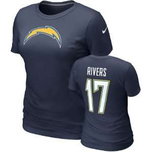  Philip Rivers #17 Womens Navy Nike San Diego Chargers 