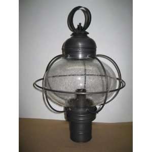  Caged Onion Post Raw Brass With Galley Medium Base Socket 