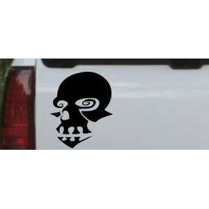   Mask Skulls Car Window Wall Laptop Decal Sticker    Black 16in X 13
