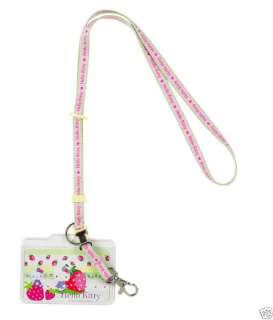 Sanrio   Hello Kitty Strawberry Key Leash with Name Tag  