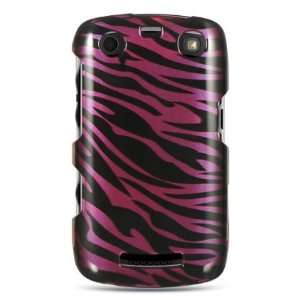  Blackberry Apollo 9360 Hard Case Plum +Black Zebra Cover 