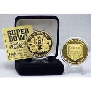  24Kt Gold Super Bowl XXV Flip Coin