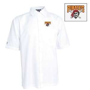 Pittsburgh Pirates Premiere Shirt by Antigua   White Extra Large 