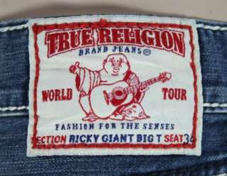 True Religion Jeans Mens Ricky Giant Big T CAVALRY 24859NMGBT  