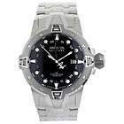 New Mens Invicta 6215 S1 Racing GMT Swiss Quartz Silver Black Watch 
