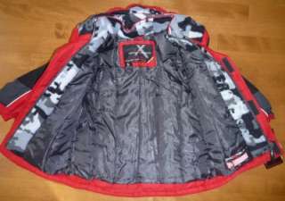 NWT Boys Red ZEROXPOSUR Winter Coat Ski Jacket Size 4 or 5/6 Camo 
