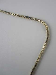 Gold Over 925 Sterling Silver 32 Box Link Chain   