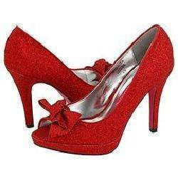 Promiscuous Sugary Red Sparkle Pumps/Heels  