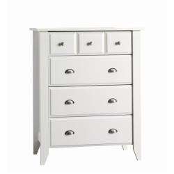   Creek Ready to Assemble Matte White Four drawer Chest  