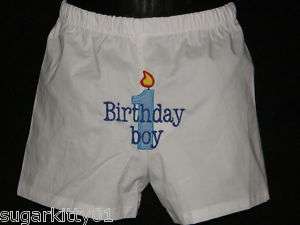 PERSONALIZED Birthday Boy #1 Diaper Cover, Baby Boxers  