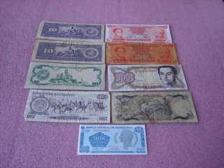 Venezuela Currency Collection Lot_9 Banknotes  
