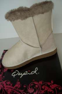 QUPID OAKLEY 118 Round Toe Beige Ankle Boot Size 10  