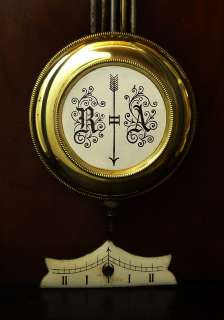 Beautiful Antique German Junghans wall clock at 1900, RA pendulum 