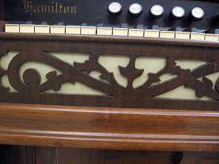 Very Nice Ornate Hamilton Pump Organ  