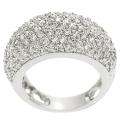 Icz Stonez Sterling Silver Pave set Cubic Zirconia Ring   